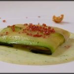 Ravioli de calabacín y queso fresco
