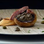 pintxo de champiñon y tapenade