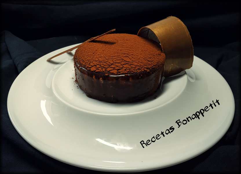 tarta de chocolate blanco y naranja